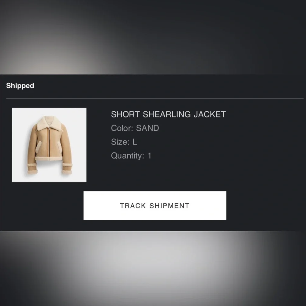 Coach Shearling Jacket in Sand Color Large Size NEW WITH TAGS - Picture 8 of 8